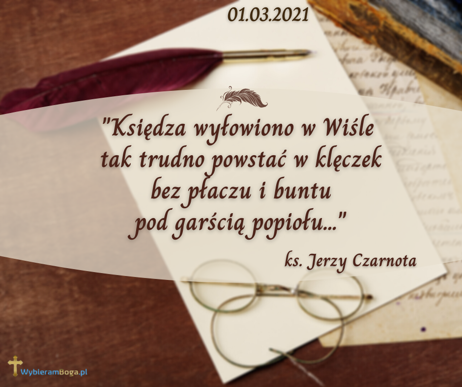 Ks. Jerzy Czarnota, wiersz pt. „Pod krzyżem”